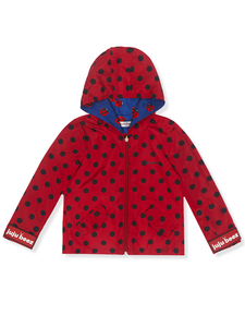 Reversible Ladybugz Zip Jacket Hood